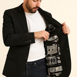 Paul Smith Black Blazer: Men's Size 36 (EU 46), New With Tags